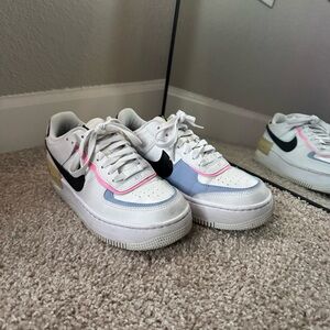 Nike multi color AF1 shadow sneaker